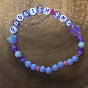 5 for $20 Taylor Swift Handmade Friendship Beaded Bracelet
“Foolish One”